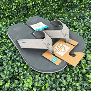 Reef The Layback Mens Size 13 Flip Flop Sandals Grey CJ9072 NEW